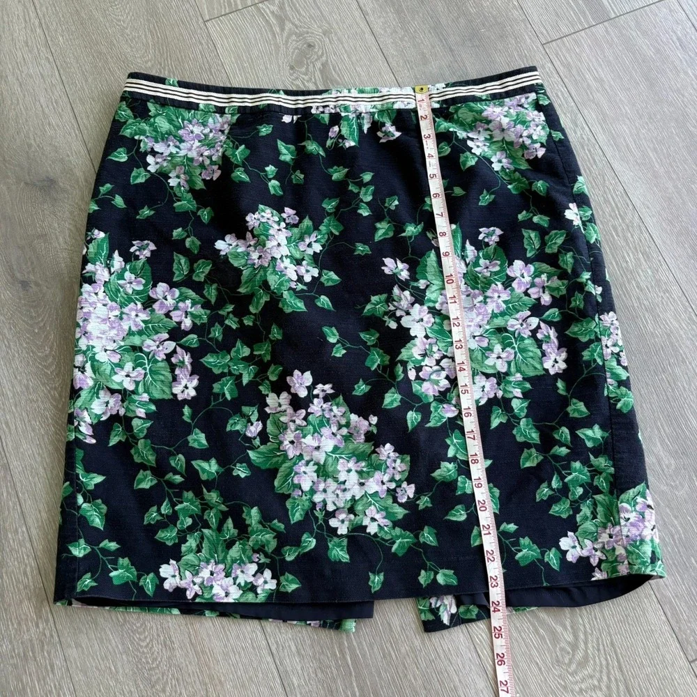 Talbots Womens Black The Oprah Magazine Collection Hydrangea Pencil Skirt Sz 16W